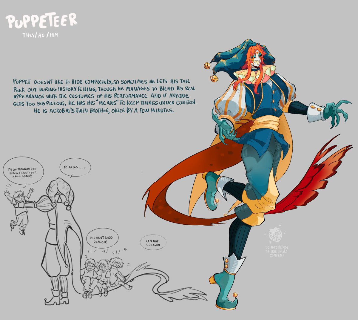 HizeBerry's tweet photo. Puppeteer (TFC oc) ✨️💙🩵💛
.
.
.
#thefreakcircus #tfc #tfcoc https://t.co/jsjm79wyHE