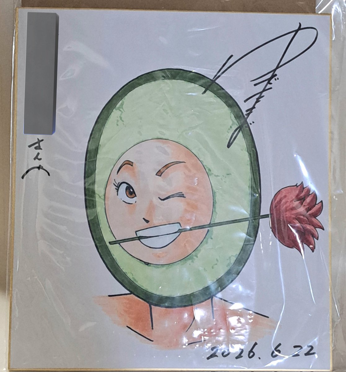 ご報告！ カワリダ姐さんのサイン色紙&Tシャツが届きました