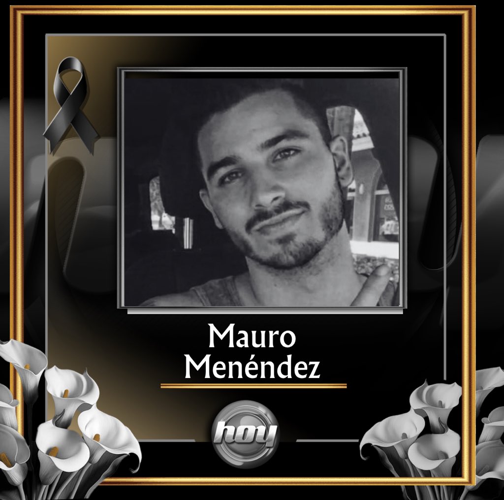 programa_hoy's tweet photo. Lamentamos profundamente el sensible fallecimiento de Mauro Menéndez, Q.E.P.D.

Nos unimos a la pena que embarga a Aylín Mujica, a su familia, amigos y seres queridos ante esta irreparable pérdida.

Descanse en paz. 🤍🕊️ https://t.co/56sPI0PK1z
