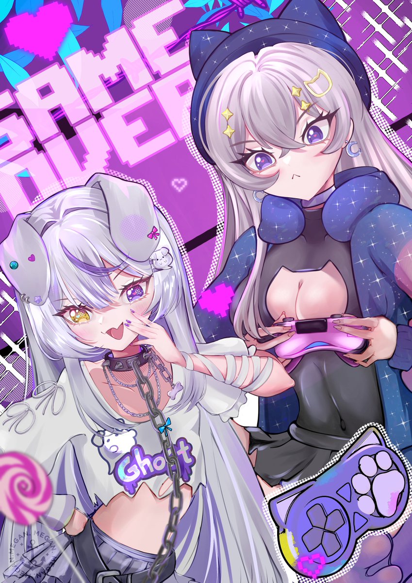 MeganVGen's tweet photo. Dibujito para el concurso de Starisbas con las preciosas @amelia_ayakashi y @KishyVT  
💜! Fue muy divertido dibujarlas!

#AstralisART #vtuberart #vgen https://t.co/QnqsI0NXJk