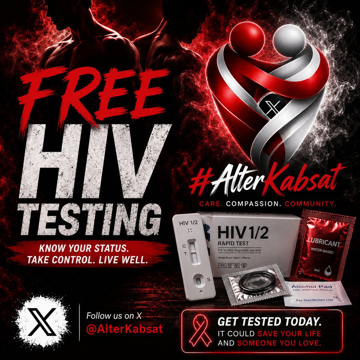 Kabsatph's tweet photo. FREE HIV TESTING! 

#alterbaguio #freehivtestingbaguio #freehivtreatment https://t.co/RReN6qsGll