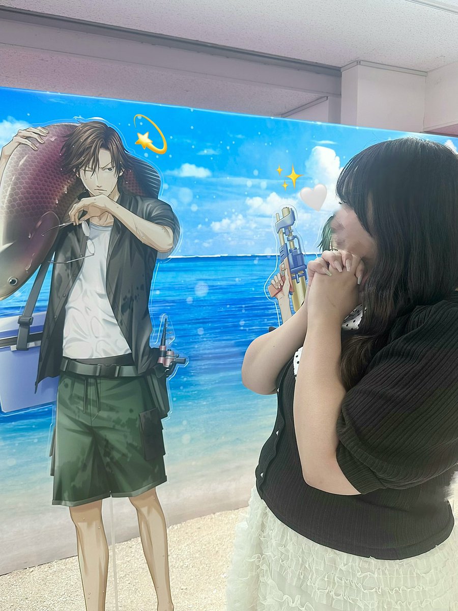 nyansanwansan's tweet photo. #学プリドキサバ展に行ってきました
ラケットを握る姿もかっこいいし、大きなアロワナを釣り上げてる姿もかっこよかった🎣🌟
この夏プレイできるのが楽しみです🤍 https://t.co/tGCRt5HfW6