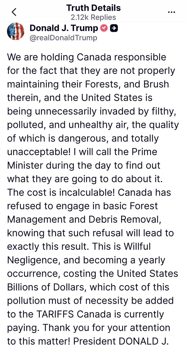 myabradshaw78's tweet photo. Donald Trump is not wrong for calling out this Liberal Government. Justin Trudeau/Mark Carney have allowed the destruction of our forest management. Both have allowed Canada to burn for their Climate Scam. Stevie Guilbeault lost $254M that could have helped with management but instead let Jasper AB burn.