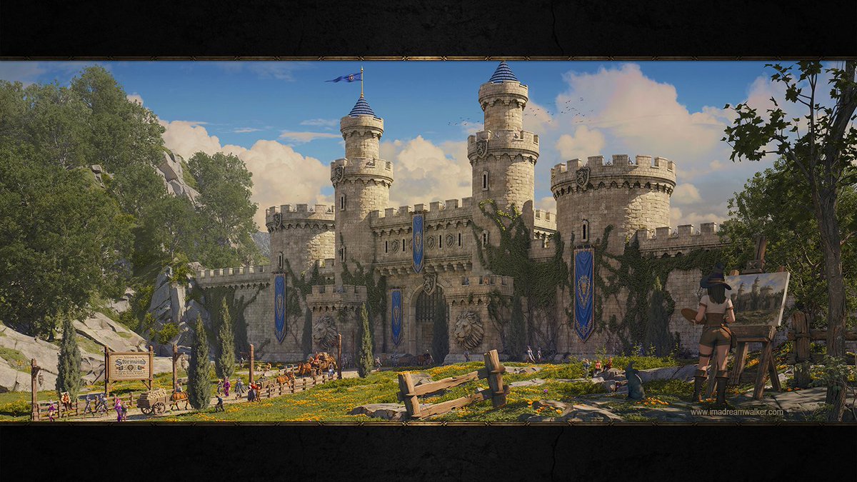 ima_dreamwalker's tweet photo. Greetings, Adventurer! 🧙‍♂️

Welcome to Stormwind, heart of the Alliance. 🏰🦁

The gates are finally complete, filled with travelers, guards, merchants, and small stories waiting along the road.

I hope it was worth the journey. 💙 https://t.co/QgVE87Qazs