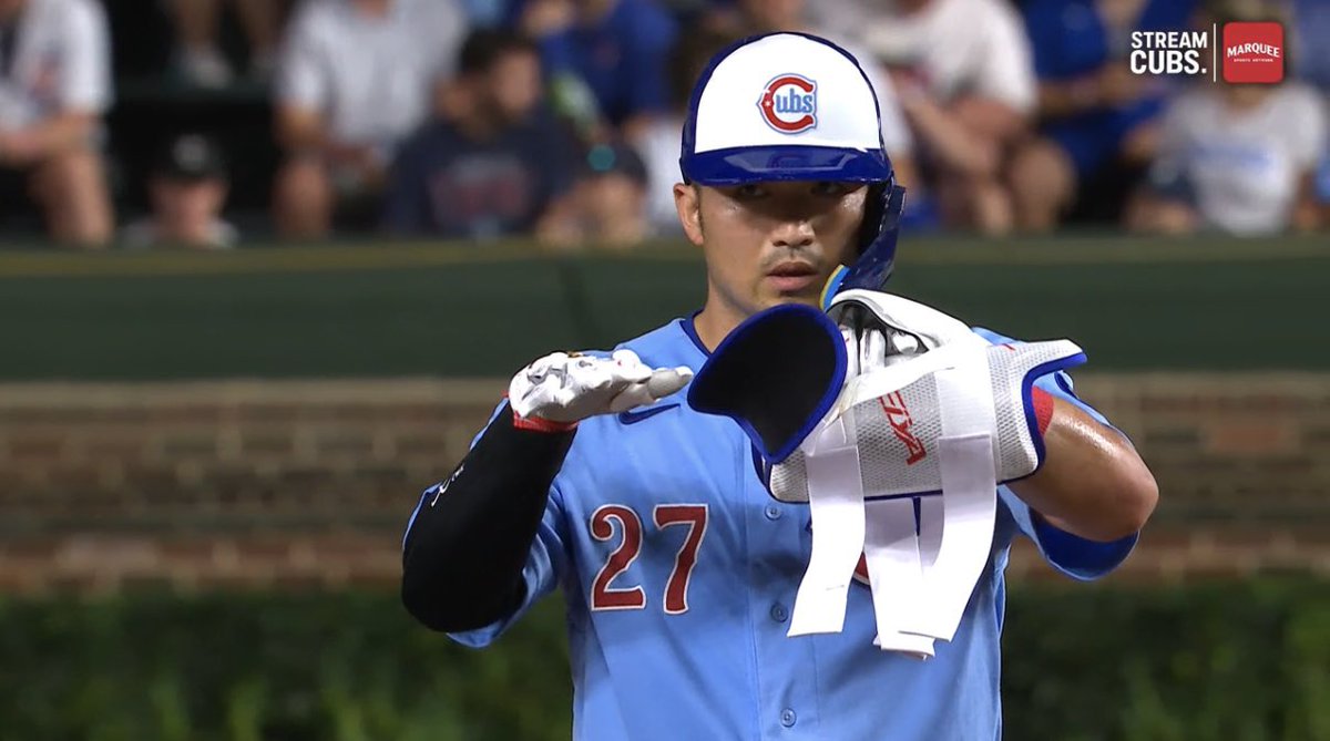 シカゴ・カブス 鈴木誠也選手2番ライトでスタメン出場😊 1⃣四球 2️⃣
