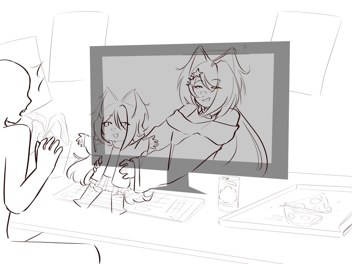 Gnomchansky's tweet photo. This is going to be a drawing for a contest, I'll show the result a bit later!!

#art #digitalart #sketch https://t.co/jpScFhmE2X