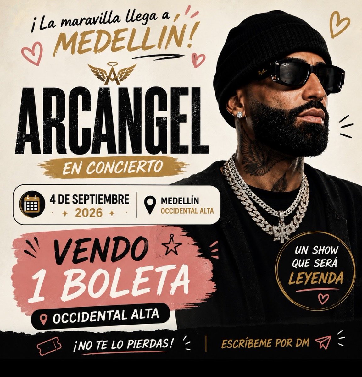 Bibianosa's tweet photo. #Arcangel #Medellín  #Colombia #Concierto https://t.co/8wJKyCdY4K