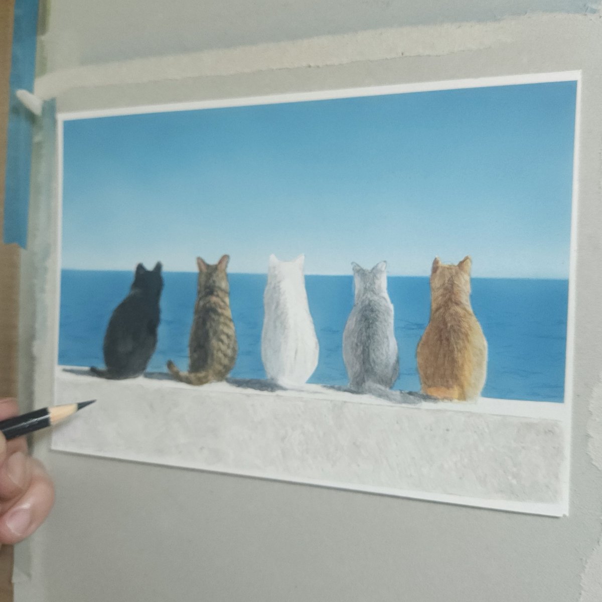 sonnakanjidesu's tweet photo. 複製原画を販売しました
「海を眺める猫たち」
詳細はこちらまで↓
https://t.co/JGDIyat49r https://t.co/l3HYDMRxtb