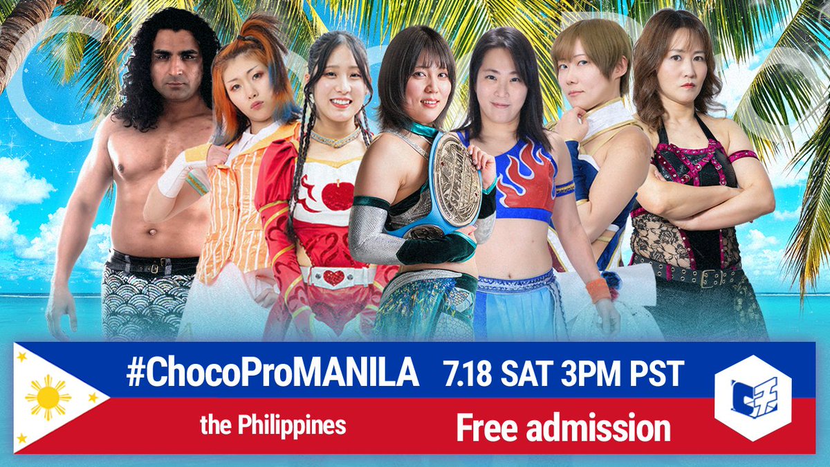 chocopro_jp's tweet photo. いよいよはじまる 🇵🇭#ChocoProMANILA ！！

🇹🇭タイ、🇬🇧イギリスにつづいて、フィリピンにチョコプロを持ってきたよ！

私たちの大きな挑戦。
チョコブーケさんも一緒に見届けてくれたら心強いです。
💐➡https://t.co/q6m1tvzVzS
選手それぞれの特製ポートレートなど特典盛り沢山だよ！

#ChocoPro https://t.co/6xaPNFFrWk