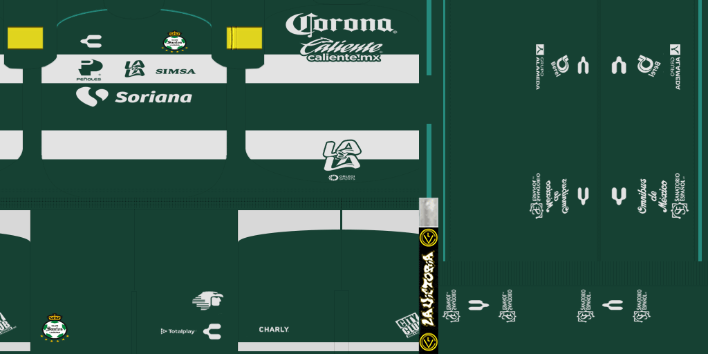 ohdez1515's tweet photo. KITPACK SANTOS LAGUNA 2026/27 🇲🇽 FOR PES 2013
-Include all kits, fonts & numbers
MEGA: https://t.co/WrkzDD6S28
#efootball #pes2013 #proevolutionsoccer
#peskits #LigaBBVAMX https://t.co/o7E9Udc0ip