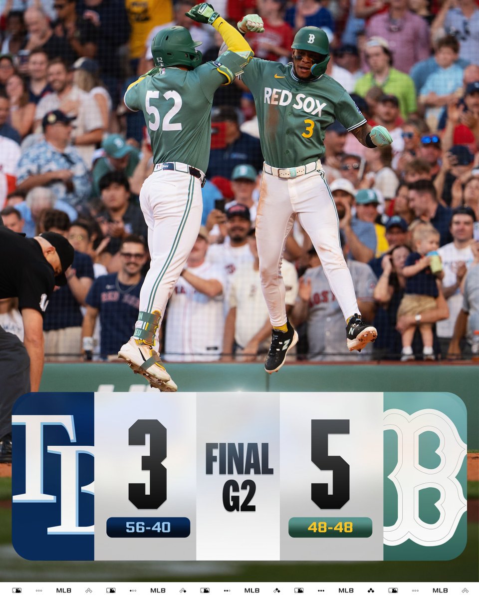 MLB's tweet photo. The @RedSox:

Sweep the doubleheader 🧹
Have won 11 straight and 16 of their last 18 🔥
Reach .500 for the first time since March 28th 😤 https://t.co/OtjdmtiJHr