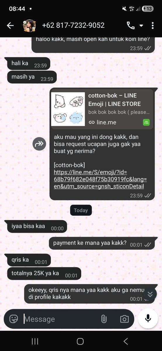 sweetvnothing's tweet photo. tiati guys di pricelist berapa mintanya berapa, ditagih refund okay kak tapi langsung centang satu dan unsend qris wow kebetulan udh disave @zeysmochaa #zonauangㅤ #zonaba https://t.co/F74iXp2WVf