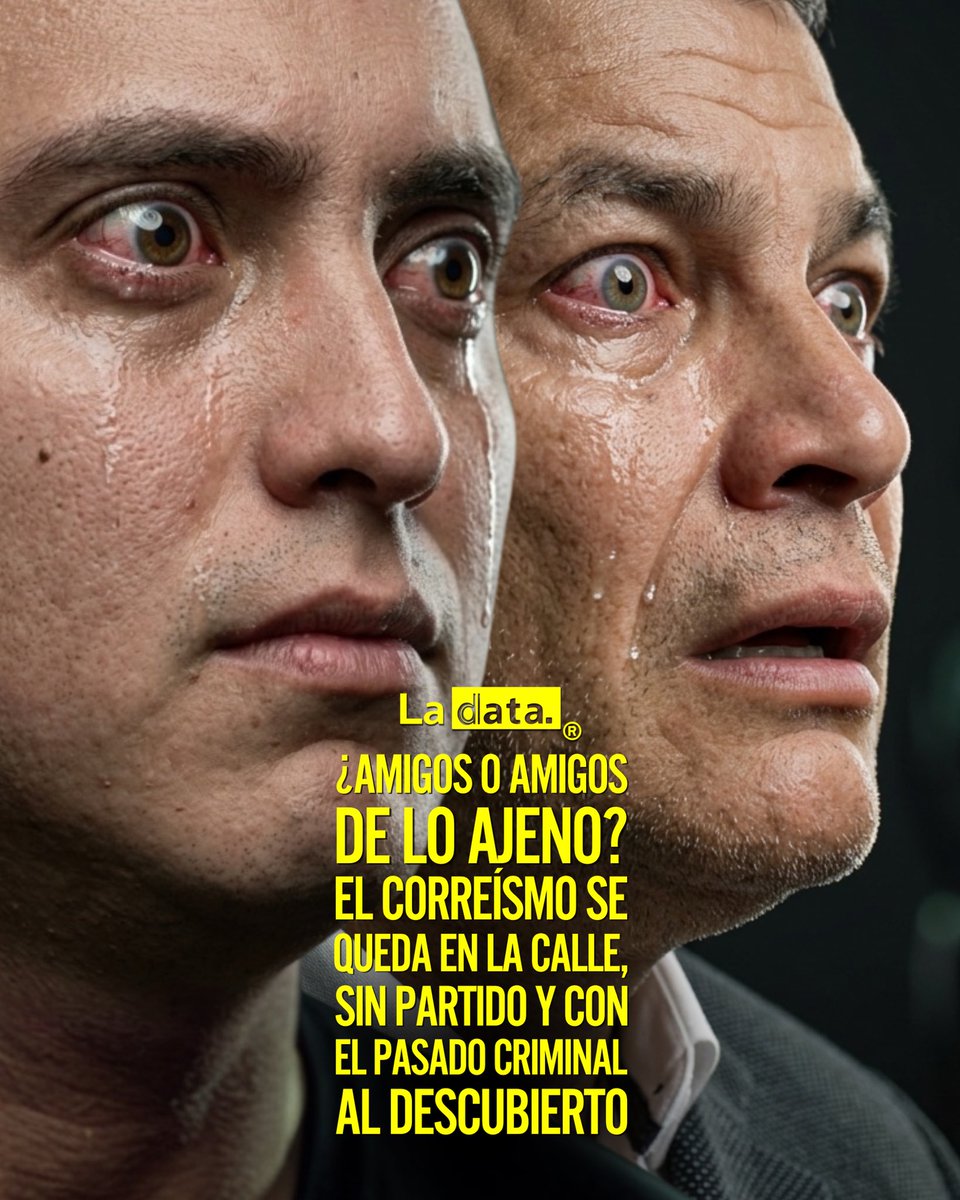 ladataec's tweet photo. #Tendencia ¿AMIGOS O AMIGOS DE LO AJENO? El correísmo se queda en la calle, sin partido y con el pasado criminal al descubierto

¡Se les cayó la máscara! El TCE suspendió por 9 meses al movimiento AMIGO por una denuncia de lavado de activos de la Fiscalía, dejando al correísmo sin el “vehículo alquilado” que usaba como fachada para las elecciones de noviembre. No tienen estructura propia ni transparente; solo buscaban evadir la ley.

La peor parte: Alianza con el saqueo de Manabí

El colmo del descaro es que AMIGO —el partido que auspiciaba a Luisa González para la prefectura— fue fundado por Daniel Mendoza, sentenciado por delincuencia organizada por robarse la plata del Hospital de Pedernales tras el terremoto de 2016.

¿Esta es la “recuperación” que prometen? ¿Caminar de la mano con las mafias que le robaron la salud a los manabitas?

La justicia les cerró la puerta. ¡Ecuador tiene memoria y no olvida a quienes pactan con la corrupción! 🛑

@ladataec 👈

#ladata #tendenciapolítica #movimientoamigo #correismo