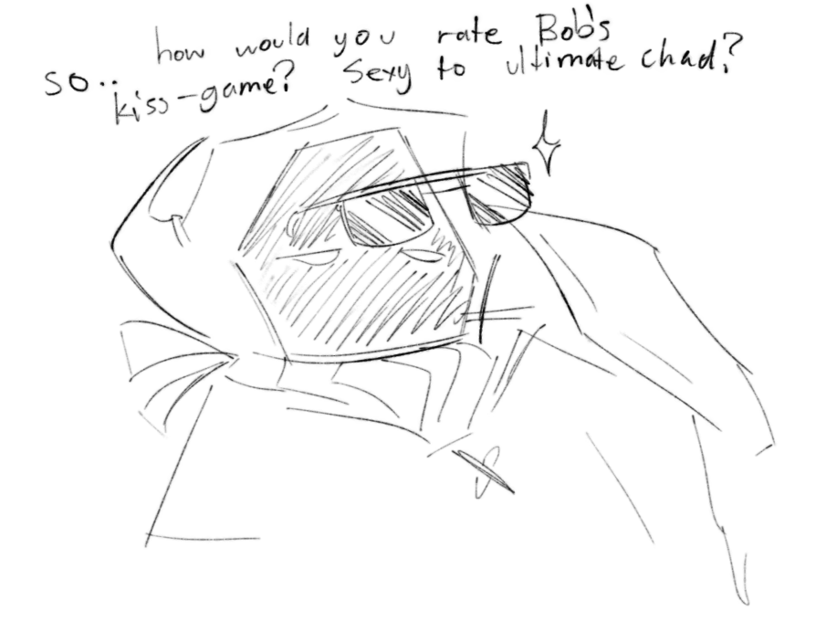 SUSSYGAY696969's tweet photo. #bob3 i think i might be used ti drawing smg4 characters now. IM SO TIRED. smg3 and bob try kissing drunk.. i based this off of ArtheiaDrawz idea https://t.co/unrRSiS5U1