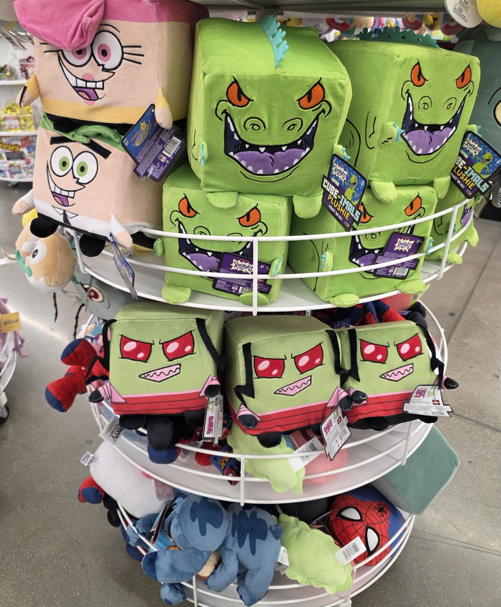 LVFunkoholics's tweet photo. Spotted @fivebelow Invader Zim, Fairly Oddparents and Reptar Cube-Imals plushie.
#invaderzim #fairlyoddparents #reptar #fivebelow #plushies https://t.co/DUSpRVvUOA