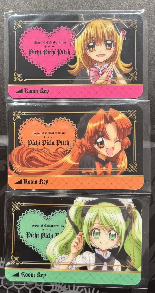 ぴちぴちピッチ カラオケの鉄人 カラ鉄 ルームキー ルームキー風カード