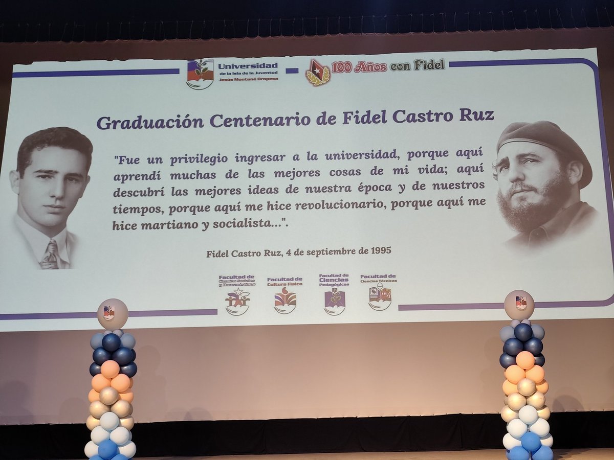 rlicea_mojena's tweet photo. Realiza la Universidad "Jesús Montané Oropesa" de la #IslaDeLaJuventud, acto de graduación correspondiente al curso escolar 2025-2026 #SentirPinero #100AñosConFidel  #CubaNoEsUnaAmemaza #LaPatriaSeDefiende https://t.co/85H9xun6oP