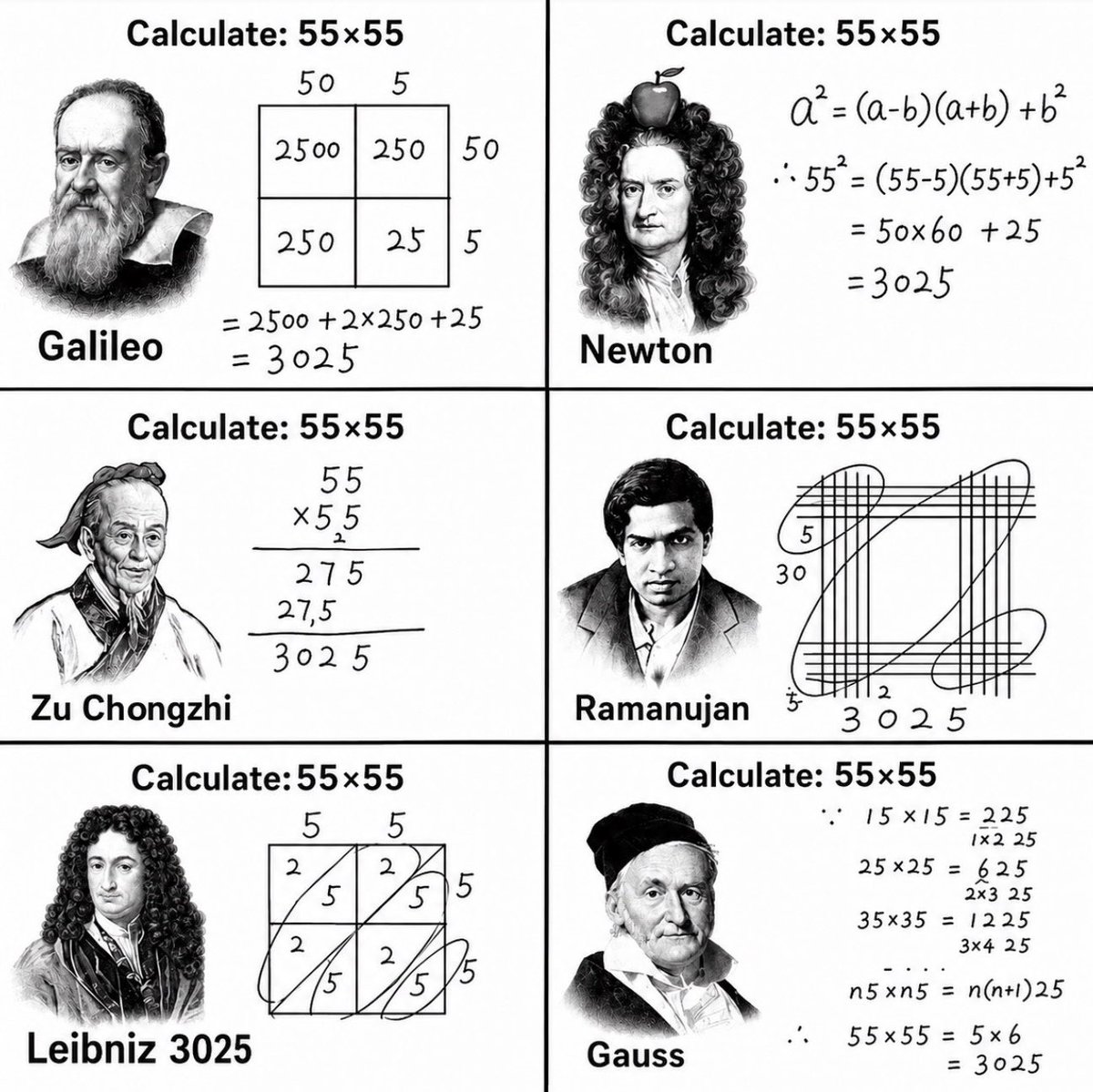 LensScientific's tweet photo. Six brilliant minds.
One simple question.
Six completely different ways of thinking. 

Which one would you use? https://t.co/4oPfz5zdIP