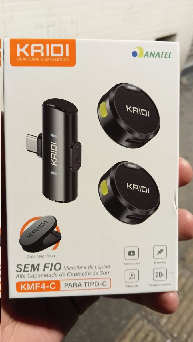 feandrade89's tweet photo. Eu #comprei esse #microfone de #lapela da #kaidi e estou #amando usar ele. ๐ซถ๐ฝ๐ค๐๐ค
Aprovado pela #Anatel . https://t.co/zs7VqMlrLp