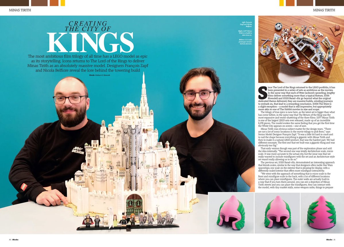 blocksmagazine's tweet photo. "Spears shall be shaken, shields shall be splintered!" Fight your way to https://t.co/6F0ypqqalq and grab Blocks Issue 141 - it's your ticket to learn more about the making of 11377 The Lord of the Rings: Minas Tirith from its own designers.
#LEGO #LEGOFan #LOTR #LordOfTheRings https://t.co/VbeurMGfXt