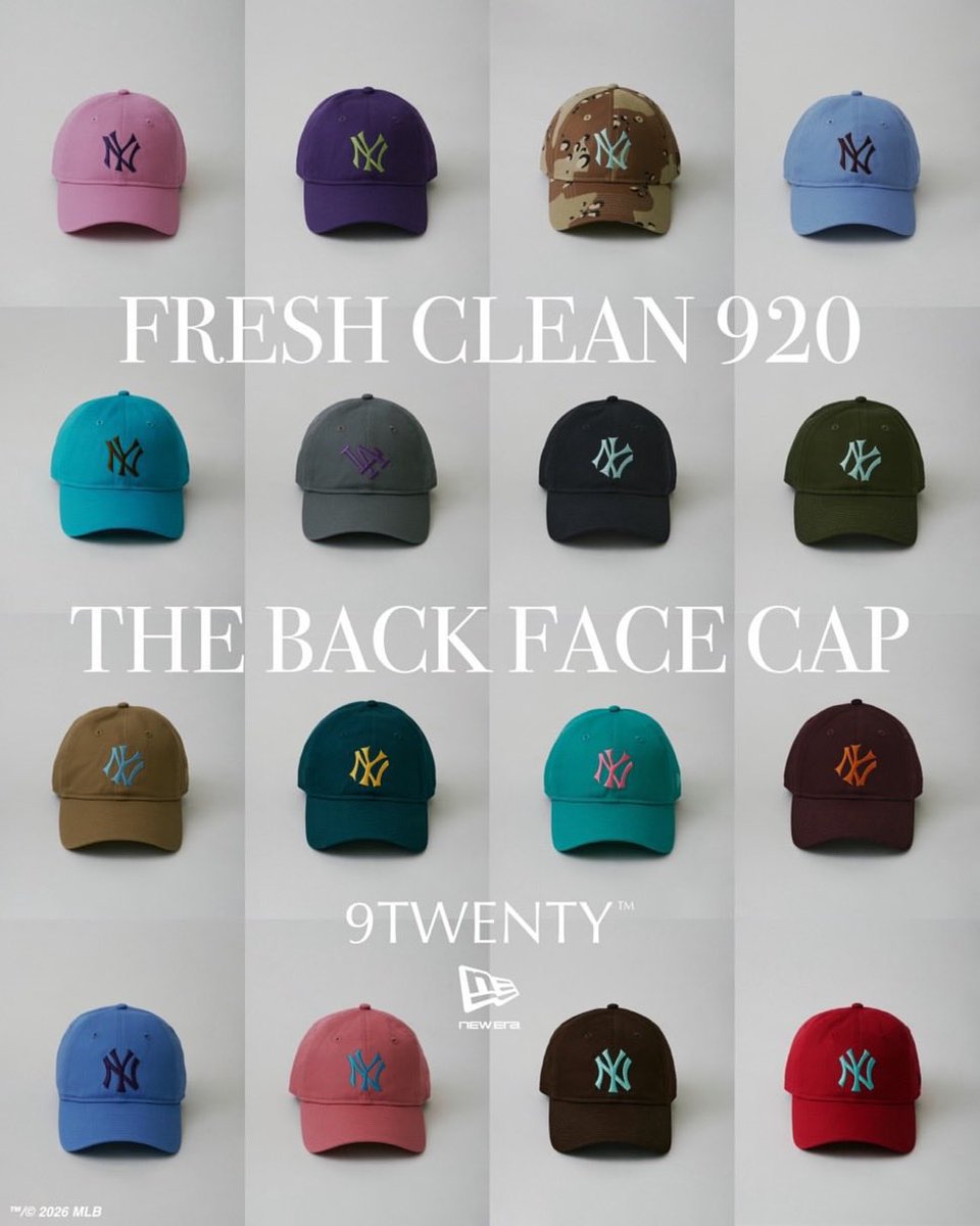 S_HangerLuck's tweet photo. NEWERA x JSの天才配色キャップ🌻
瞬く間に完売したけど、再販してた‼️
(全16色・斜めロゴが可愛いのよ、、) https://t.co/mic4SziUVm