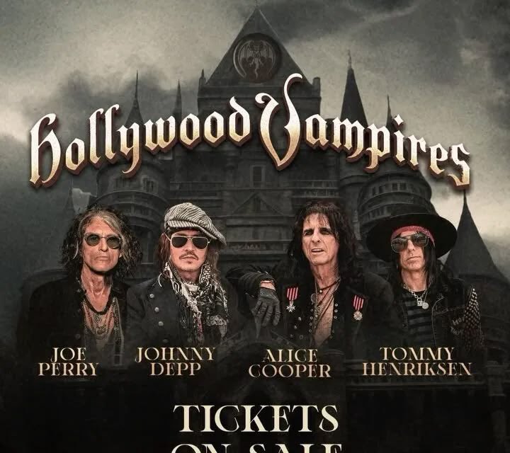 DeppChrist62933's tweet photo. the Hollywood Vampires, kicks off in 25 days
August 12, 2026.
The supergroup
#JohnnyDepp, #AliceCooper, #JoePerry, and #TommyHenriksen The 02 in London, UK. #aHollyhoodVanpires https://t.co/eArMJGeeGF