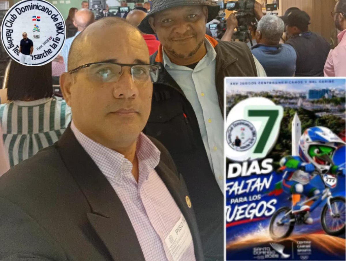 ClubBMXlaFe's tweet photo. By; Leonardo Castillo 
El Champion🇩🇴BMX 
Rueda de Prensa 📽🎬🎞📝✨️🚲🇩🇴
CDBMXEFE ✨️🎉🎊🇩🇴🏁
CDCBMX 🇩🇴🏁
ANCBMX 🇩🇴🏁
FEDOCI 🇩🇴🏁
FEDOCLUBES 🇩🇴🏁
MIDEREC 🇩🇴🏁
COD 🇩🇴🏁
Juegos Centroamericanos y del Caribe 2026✨️ https://t.co/iFi21fijci