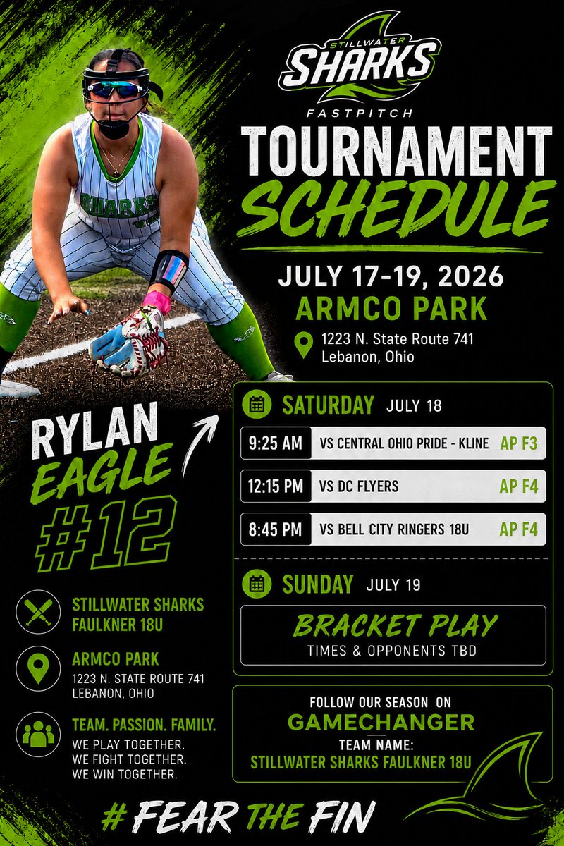 rylan_eagle's tweet photo. Updated schedule, as of now, due to storms ⛈️ https://t.co/M3hr9847Ld