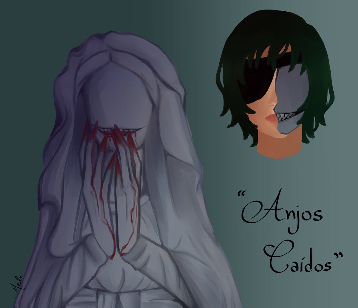 HUNTERH1ME's tweet photo. OOC. desenhei como eu imagino os supostos anjos caídos durante as narrações 👀 espero ter feito jus à criação do adm https://t.co/1SgOxld8VT