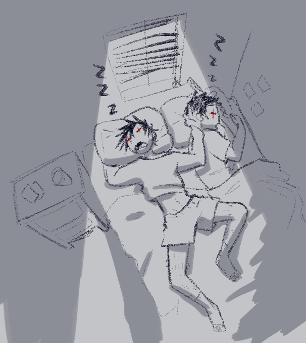 Ligamented's tweet photo. Kai is his new sleep paralysis demon #dorohedoro #dokuga #tetsujo https://t.co/LCEzsHmqnZ