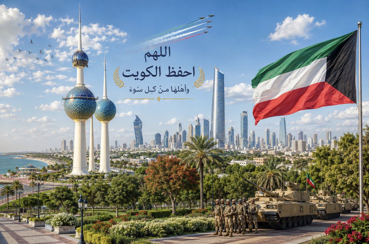 falarbash's tweet photo. ادعوا معاي 

يارب إن كان هناك من يضمر لنا الشر أو يتربص بوطننا وأهلنا، فأشغله بنفسه، واجعل كيده في نحره، ورد مكره عليه، واكشف ستره، وأبطل سعيه.

اللهم اشهد اننا شعب نحب السلام، 
ما عمرنا اعتدينا على أحد، ولا تمنينا الشر لأحد، ومدّت الكويت أيادي الخير والعطاء للناس في مشارق الأرض ومغاربها بدون تفرقة أو منّة.

اللهم جنّبنا الحروب والفتن ما ظهر منها وما بطن، واحفظ الكويت ودول الخليج من كل معتد وظالم، ومن كل حاقد ومتربص.

اللهم أدم علينا نعمة الأمن والأمان، ووحّد كلمتنا، واجمع قلوبنا، واحفظ قيادتنا وشعبنا، واجعل هذا الوطن عزيزًا شامخًا مطمئنًا إلى يوم الدين.