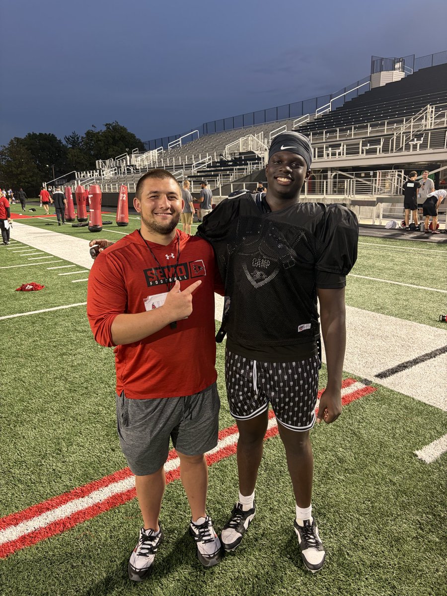 joshuadenoyerr's tweet photo. After a great performance &amp; talk with @Coach_Fuhrman and @CoachOrchard I am blessed to receive an opportunity to continue my college career at @SEMOfootball . Thank you to the coaches who believed in me and granted me the opportunity. @abner3turcios @jamoncole52 @CarlMakwati. https://t.co/o06jIPaZKk