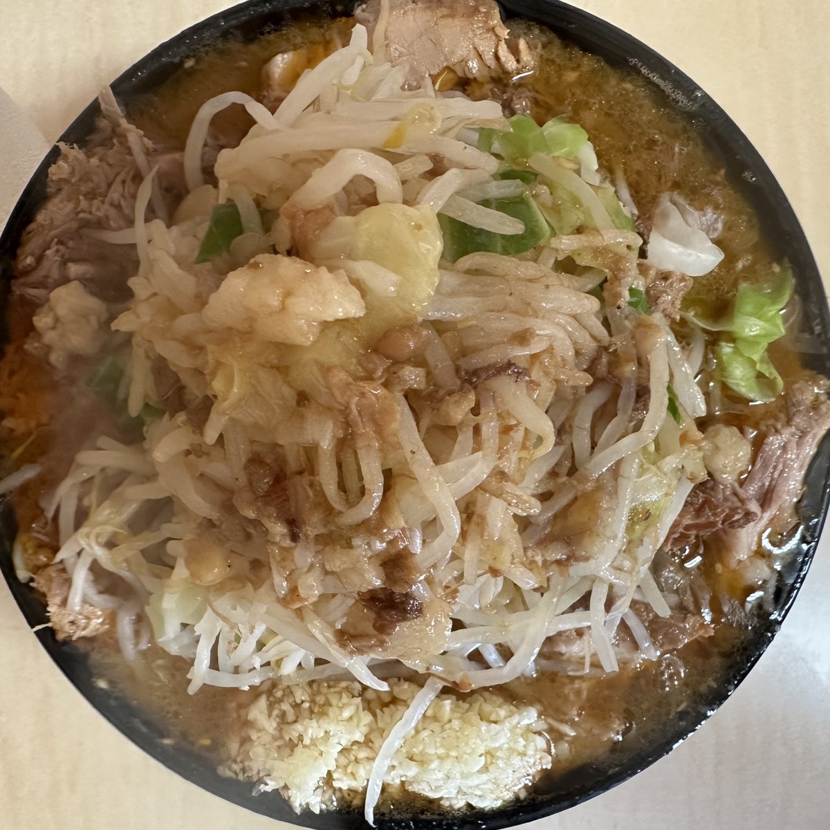 本日の昼食】（ラーメン二郎 京成大久保店） みそラーメン（980円