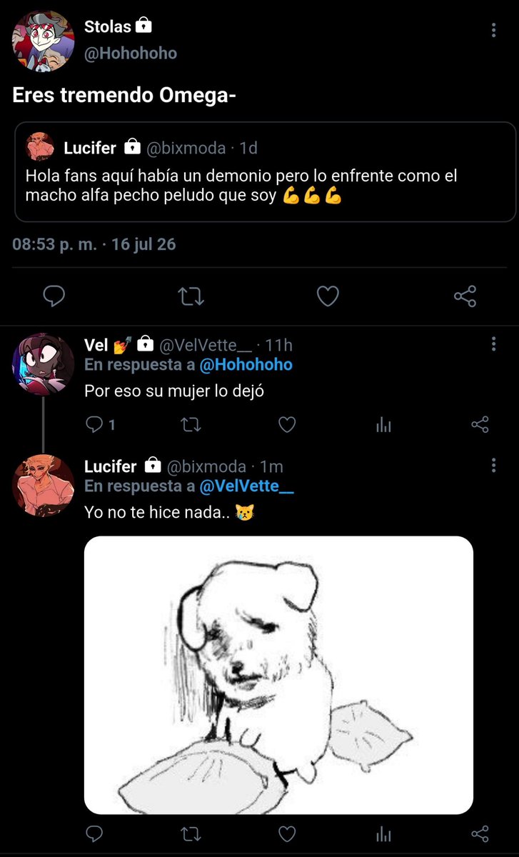 Naoz12489541's tweet photo. _ 9 _ 

Si.. quizás no se los dije, pero aquí tratamos a Vincent como perro. Así que si odias la reducción de los personajes a un chiste ¿Por qué lees esto? Aquí todos son pendejos. https://t.co/hA58YrfjvI
