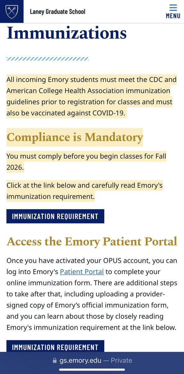 TeamRealityCT's tweet photo. @VacSafety @stkirsch EUA shots STILL mandated for the next generation of nurses, doctors, dentists, PAs, respiratory &amp; speech therapists, etc. 

Yes, the Covid shot is still required in many clinical programs across the US — in July 2026

Some programs boldly state NO exemptions allowed 🚨 https://t.co/RFLhGPhxFo