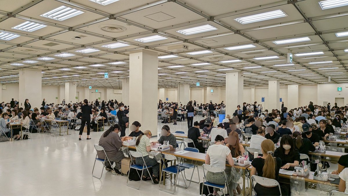 jnec_info's tweet photo. 本日、全国11都市において「2026年夏期ネイリスト技能検定試験2級」を実施しています。
（画像：1枚目/東京会場、2枚目/福岡会場） https://t.co/fC1DHYoKiH