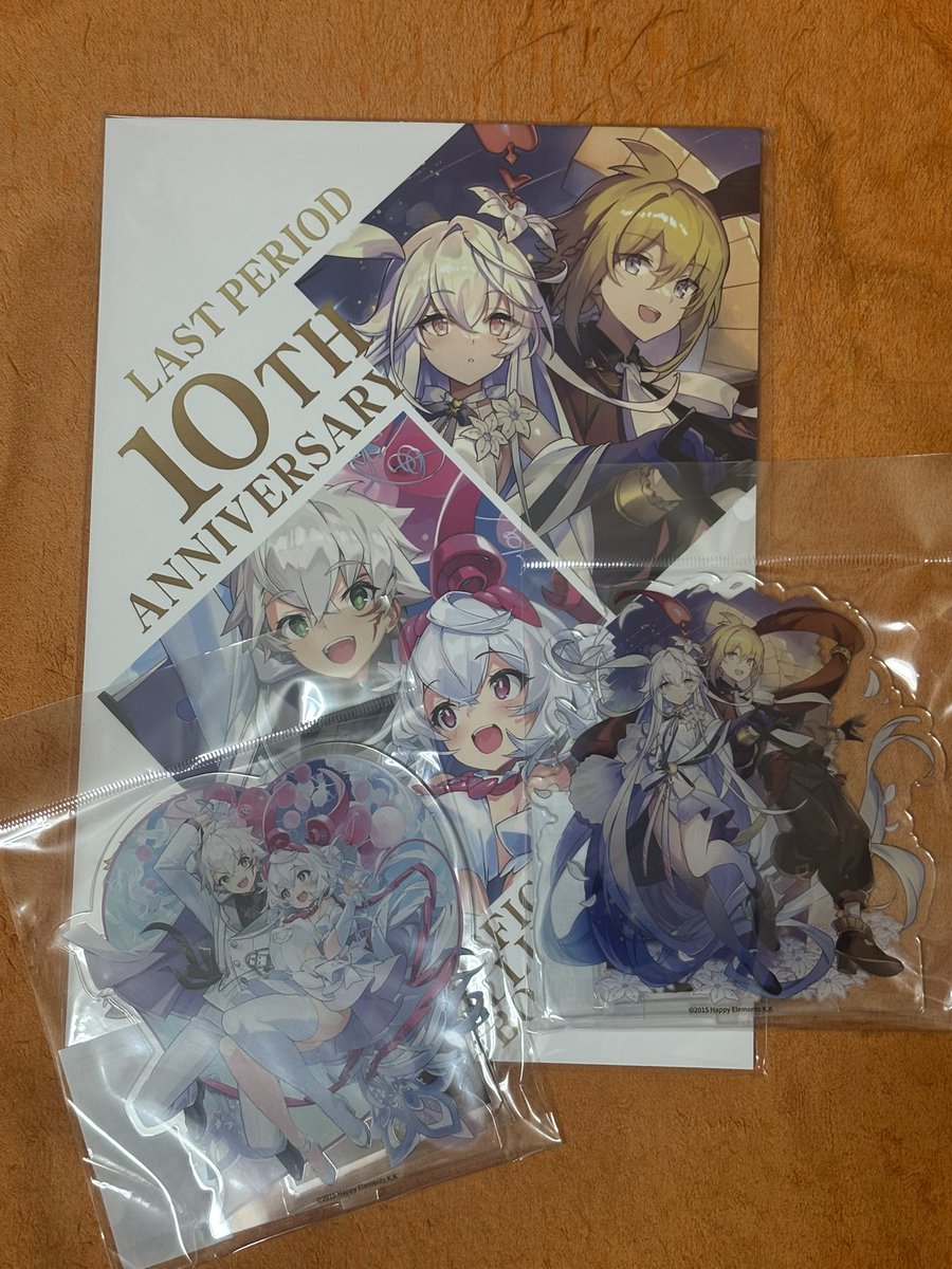 BC_mussh's tweet photo. 届いたーーー！！
金欠で多くは買えなんだが、ヤバ嬉しすぎる🤣
#ラスピリ
 #ラスピリ10周年 https://t.co/ZkWcwiCU8Z
