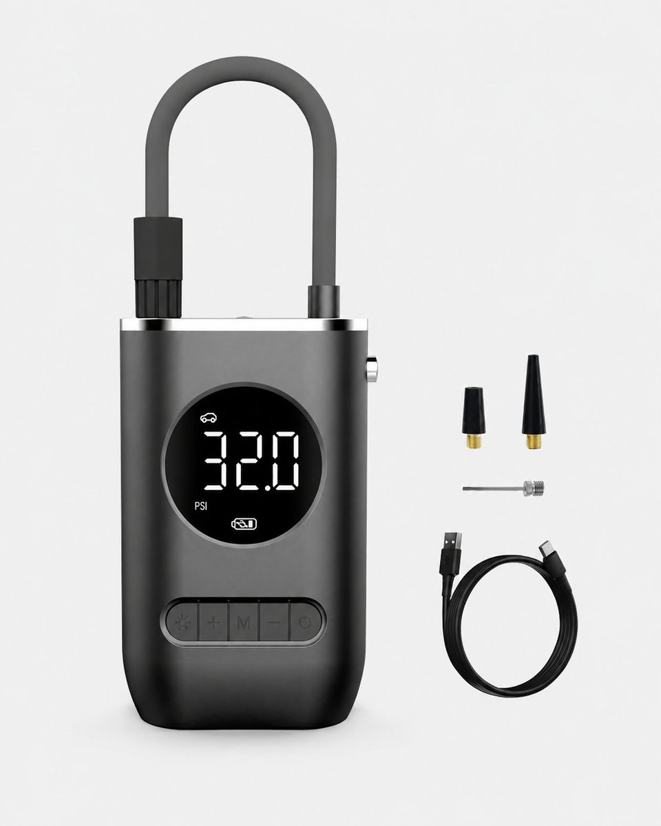 OfertasQueValen's tweet photo. 🚨INFLADOR PORTATIL INALAMBRICO INTELIGENTE con 40% OFF
Antes: $54.999,0
Ahora: 32.999,4
Lo llevás en el auto o en la moto, la bici. Inflá las pelotas de los chicos.

Este inflador inalámbrico es compacto, recargable y permite elegir la presión desde su pantalla digital.