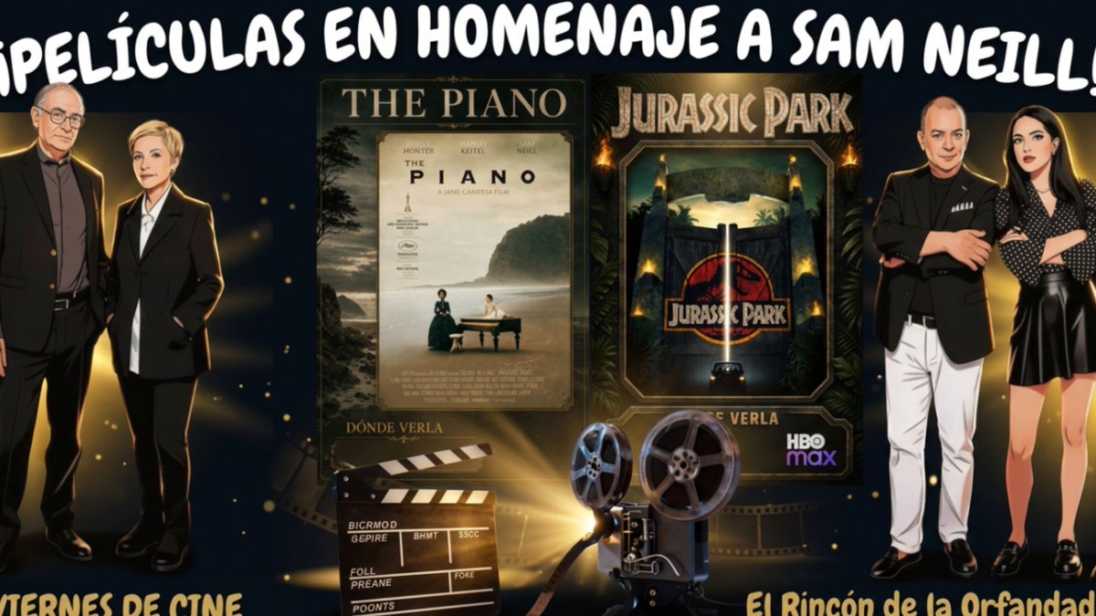 TereValeMX's tweet photo. #NoSePierdan🔴👉¡VIERNES DE CINE🍿y de #FinDeSemana #ElRincónDeLaOrfandad PELÍCULAS📽️ EN HOMENAJE AL ACTOR SAM NEILL🦕🤠con Nicolás Alvarado, @TereValeMX &amp;  Gaby y Jaime Guerrero @nostalgiacaviar!
📌AquíLinkRincón👀👇
https://t.co/vNWeT6mhQv https://t.co/PoZOObZgoR