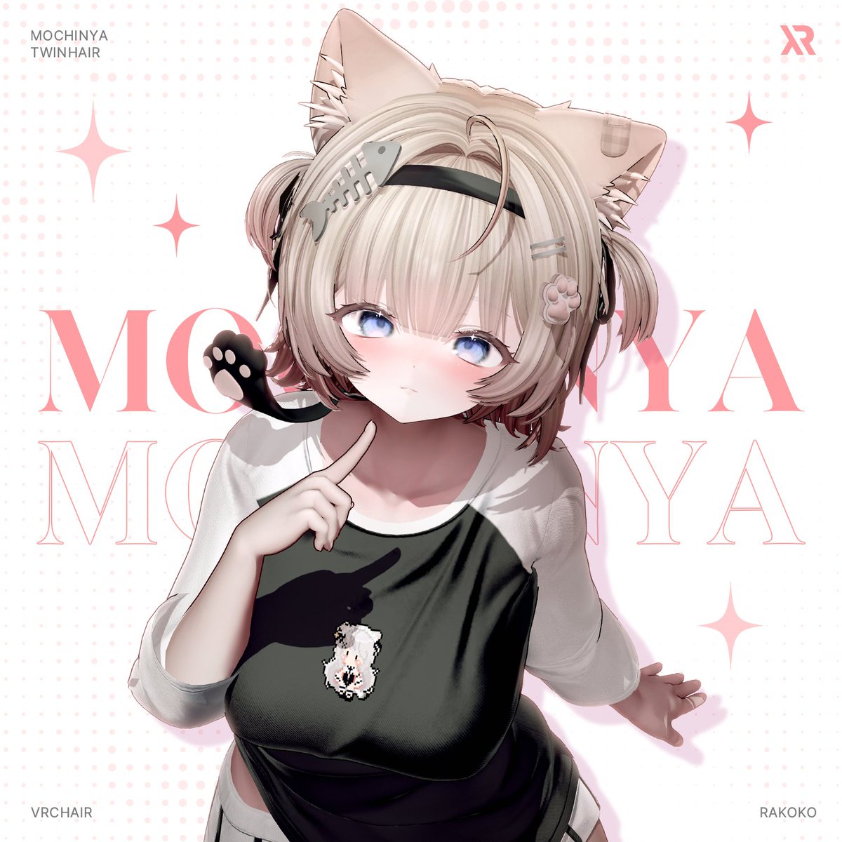 Rako_Works's tweet photo. 『 Mochinya TwinHair 』の販売開始しました！✨

💝@Rako_Works をフォロー&amp; RTしてくれた方の中から
抽選で3名様に当商品をプレゼントします！

🔗https://t.co/0Brykf415F

よろしくお願いいたします！❣️

#RAKO3D #VRChat https://t.co/Zt89TDdXef