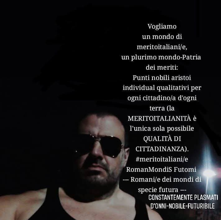 XMASFlottiglia's tweet photo. #meritoitalianità
#meritoitaliani

RomanMondiS Futomi:
Future Species Worlds' Romans

Ideologia italiana https://t.co/B3mT75ZhI1
