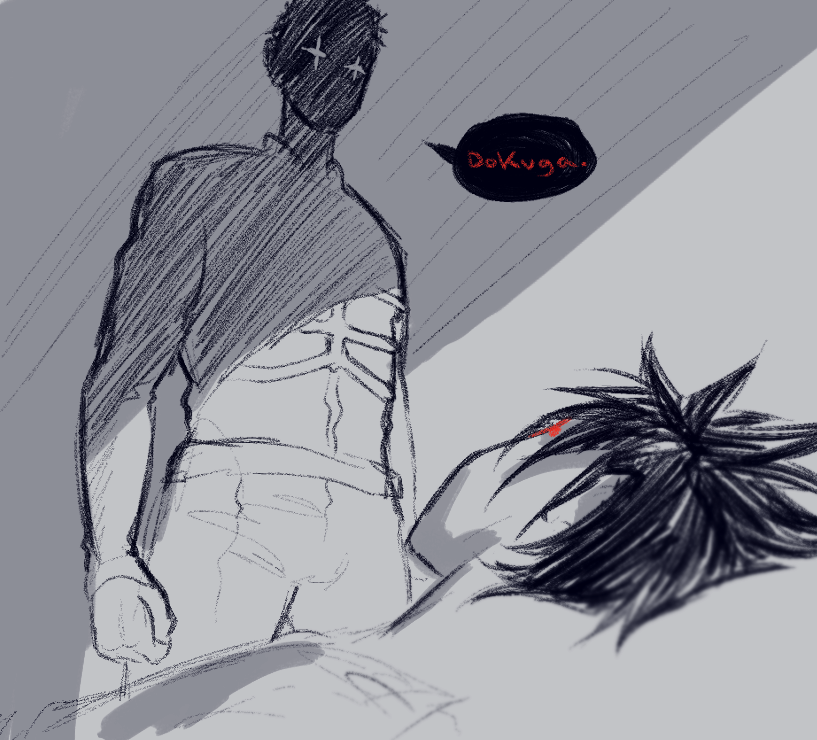 Ligamented's tweet photo. Kai is his new sleep paralysis demon #dorohedoro #dokuga #tetsujo https://t.co/LCEzsHmqnZ