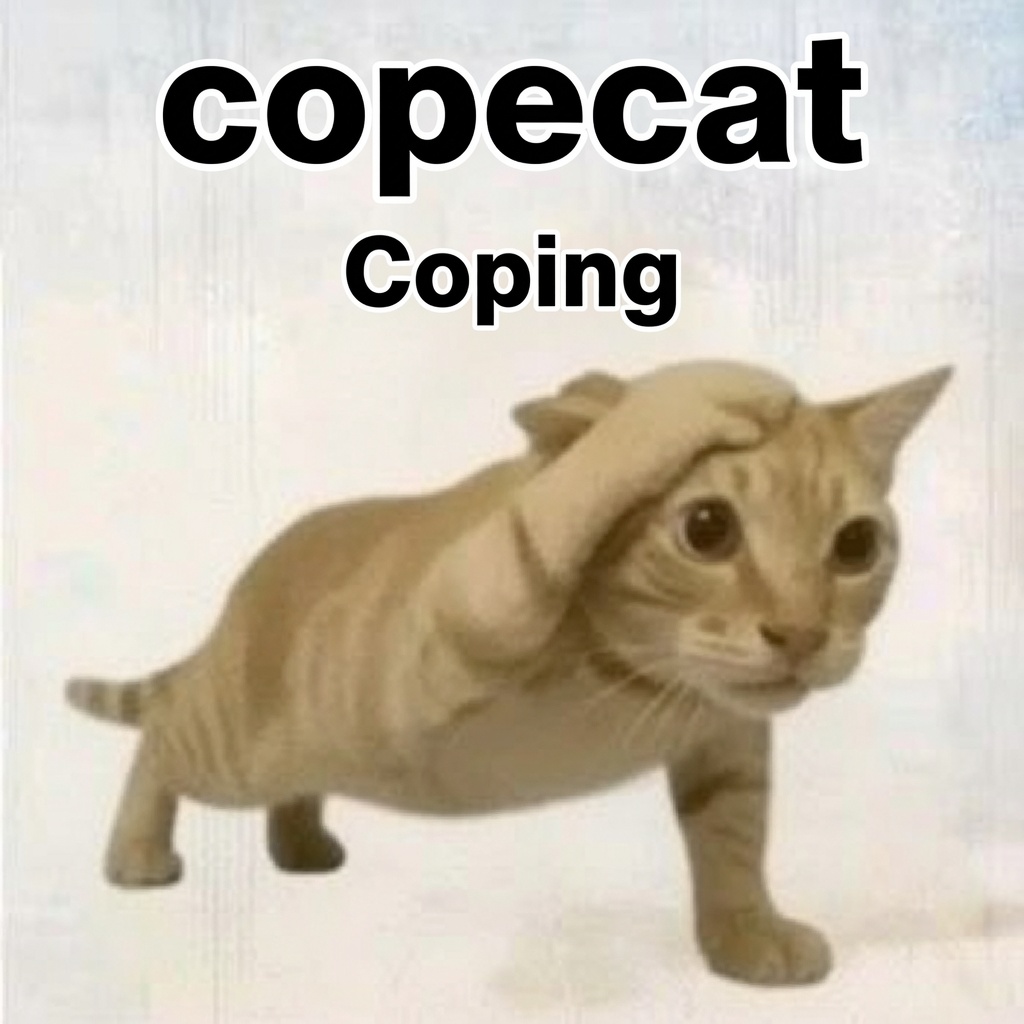 Spear82969's tweet photo. #copecat https://t.co/pU1x08WySO