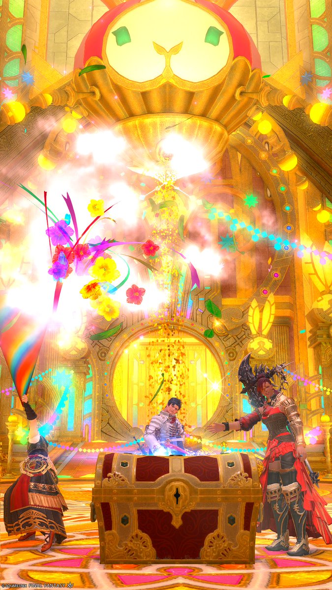 rintaro_ff14's tweet photo. エレゼンが一番小さいバグPT https://t.co/HuzbtnG689