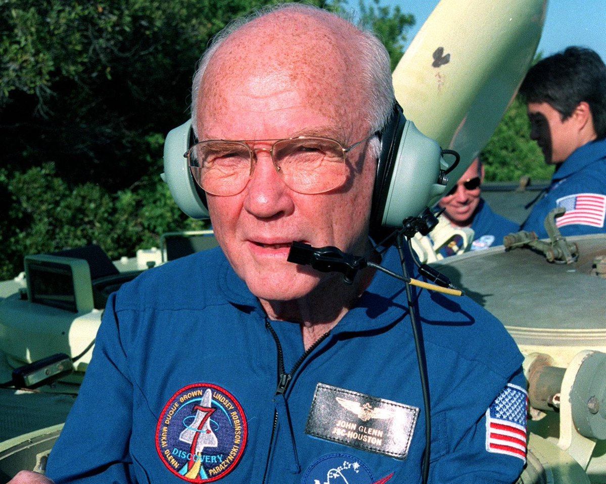 NASAglenn's tweet photo. Did you know our center’s namesake, @NASA astronaut and U.S. Sen. John Glenn, was the first American to orbit Earth? 🌎 

Born in Cambridge, Ohio, on July 18, 1921, he was one of the original Mercury Seven astronauts and later flew on the STS-95 Discovery space shuttle mission at the age of 77. 

Today, on what would have been his 105th birthday, we remember his accomplishments, from Ohio to orbit. We are proud to carry his name and continue his legacy advancing space exploration and science for the benefit of all.