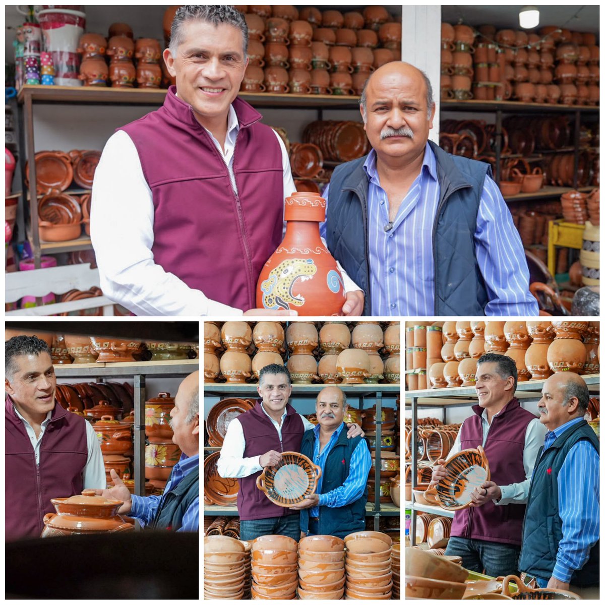 NotiRedTlaxcala's tweet photo. 💥 #AlfonsoSánchezGarcía:
👉 Llegamos a nuestro bonito municipio de Ixtacuixtla en la comunidad de La Trinidad Tenexyecac, y pasamos con nuestro amigo Juan, artesano de las  tradicionales cazuelas en alfarería, un oficio que llevamos con mucho orgullo en nuestro querido Tlaxcala https://t.co/Tq0NVQNPjy