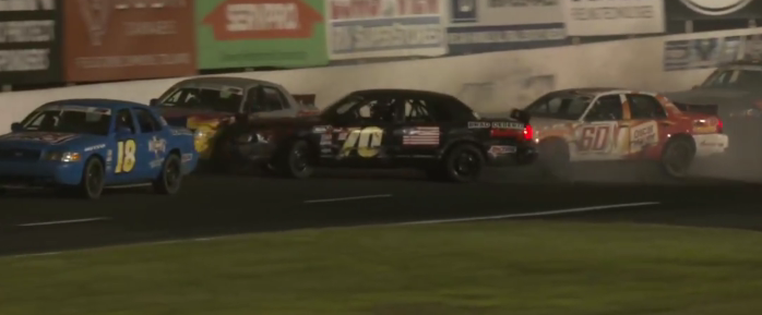 TeaganFoxRacing's tweet photo. OH NO! DEBERTIE WRECKS AND RYAN PREECE IS INVOLVED! 

#NASCAR #NewEngland900 https://t.co/uVBQGOMAHz