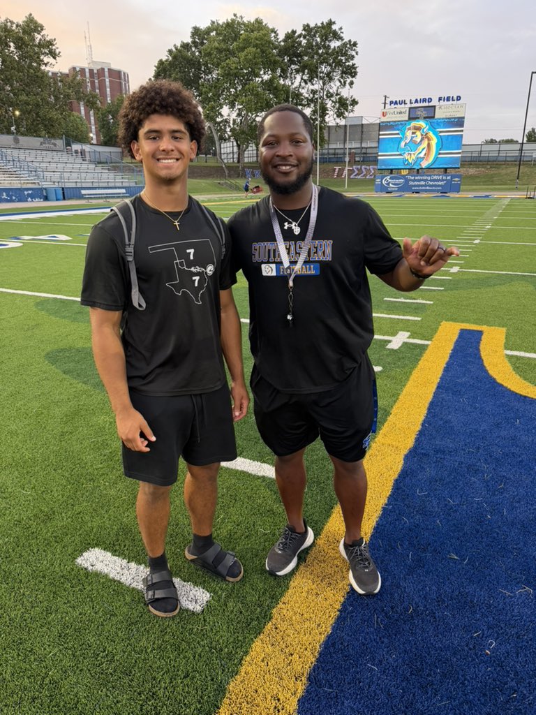 Luper_Tayden_'s tweet photo. Had fun competing at the @SoutheasternFB camp! Thank you to @TrelynMartin @CoachMcGuire16 for a good time competing!! 💯 Good luck this season ⭐️ #igtbayj #inthelupe #GRIND https://t.co/beOR1pIMbS