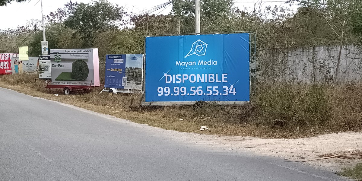 MayanMedia2's tweet photo. Disponible en Periférico Norte MID 4x2 mts! https://t.co/lnKmzCHE1i