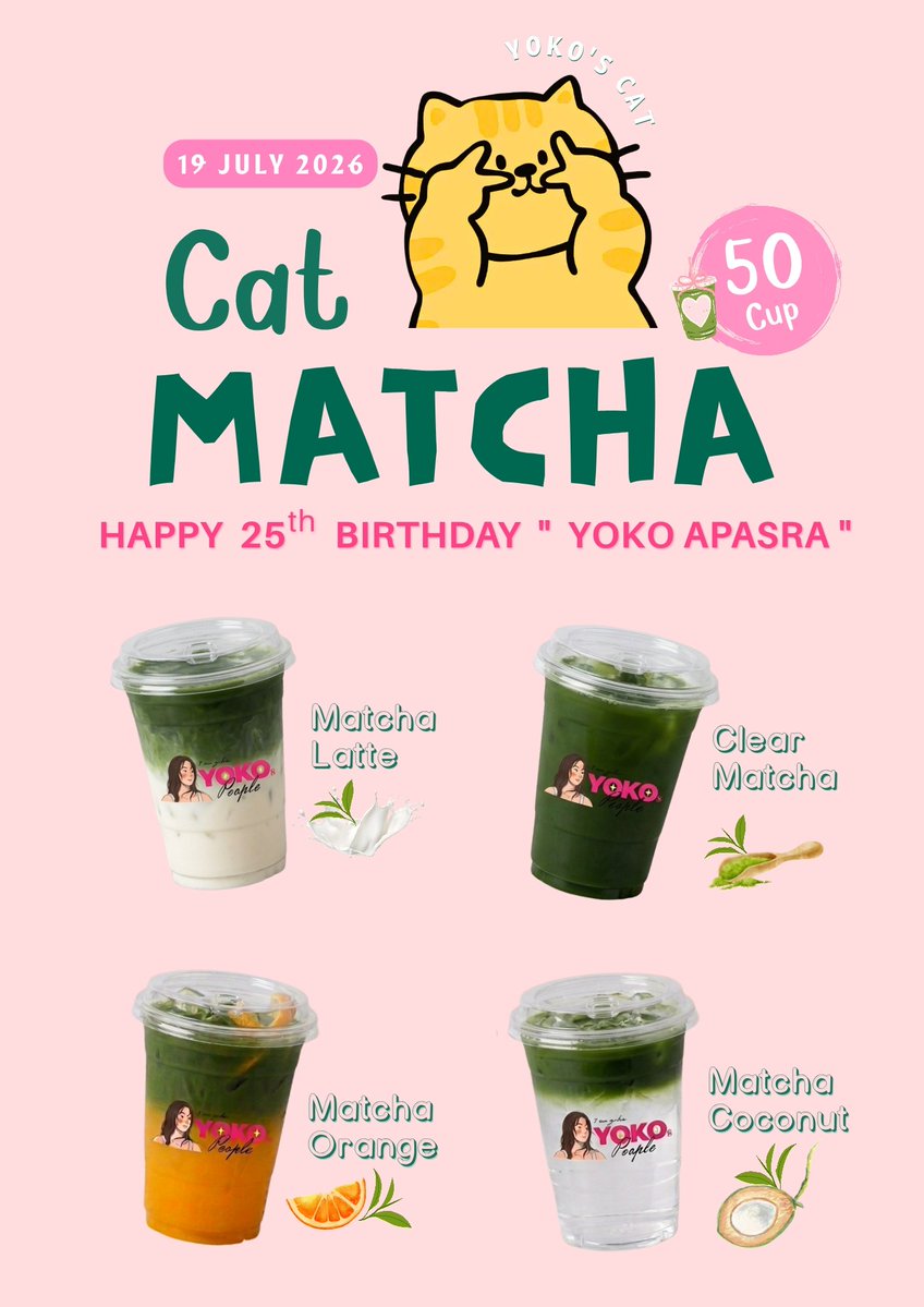 YokoFanclub's tweet photo. ขอบคุณ Food Support จากโยบี้ สำหรับเครื่องดื่มที่เตรียมมาให้ทุกคนมากๆนะคะ🫶

🍊 Orange Juice — 48 Bottles
🥥 Coconut Water — 50 Bottles
🍵 Cat Matcha — 50 Cups

ผู้ใหญ่ใจดี: พี่ป๊อบ | พี่ผึ้ง | พี่แว่น | พี่เก๋🐱

#YokoApasra #โยโกะอาภัสรา https://t.co/y6ftS2iV1j